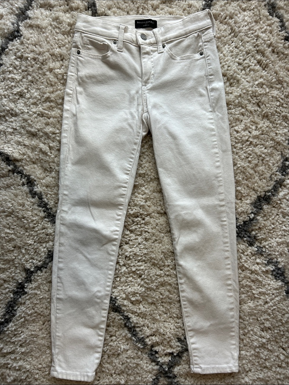 Banana Republic Off-White Skinny Jeans